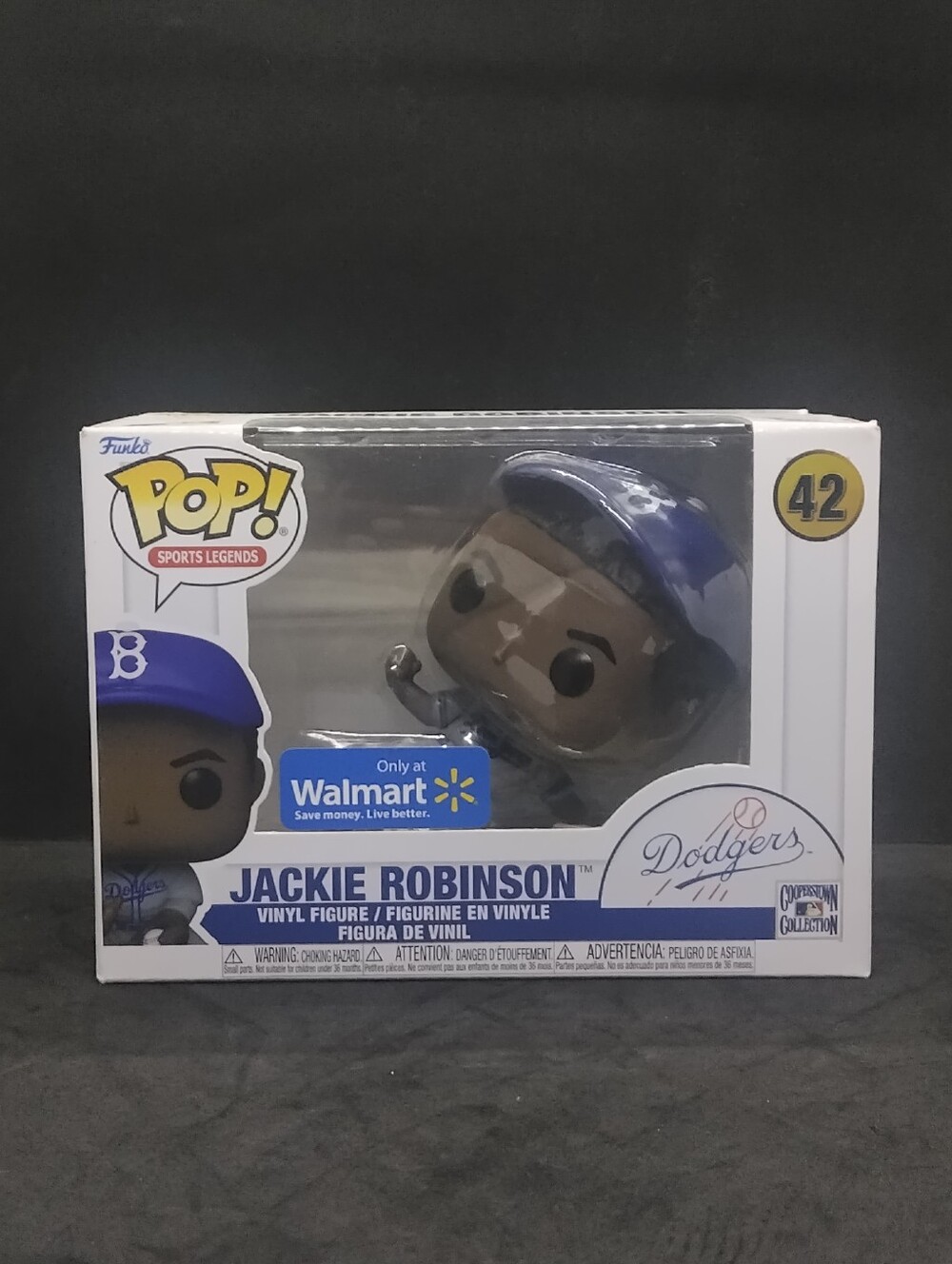 Funko Pop MLB Jackie Robinson ( Sliding) Walmrt Exclusive